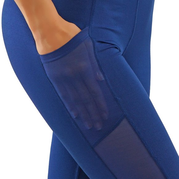 Yoga leggings with pockets side mesh full lenght - Picture 7 of 7